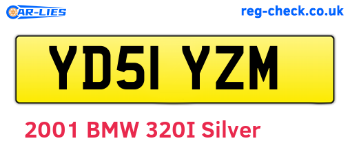 YD51YZM are the vehicle registration plates.