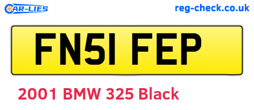 FN51FEP are the vehicle registration plates.