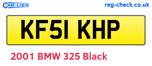 KF51KHP are the vehicle registration plates.