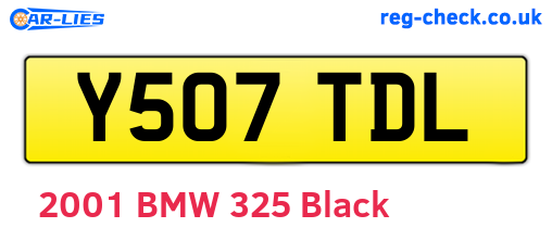 Y507TDL are the vehicle registration plates.