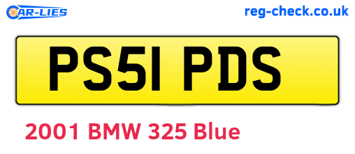 PS51PDS are the vehicle registration plates.