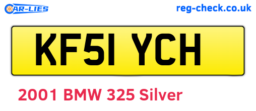 KF51YCH are the vehicle registration plates.