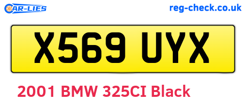 X569UYX are the vehicle registration plates.