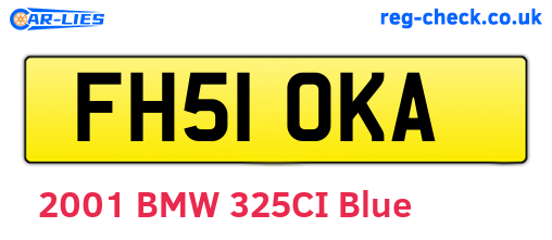 FH51OKA are the vehicle registration plates.