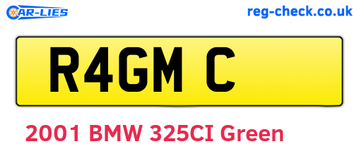R4GMC are the vehicle registration plates.