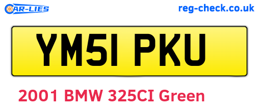 YM51PKU are the vehicle registration plates.