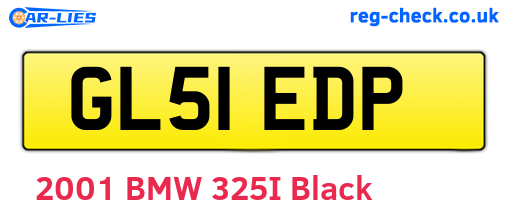 GL51EDP are the vehicle registration plates.