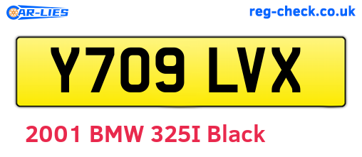 Y709LVX are the vehicle registration plates.