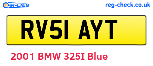 RV51AYT are the vehicle registration plates.