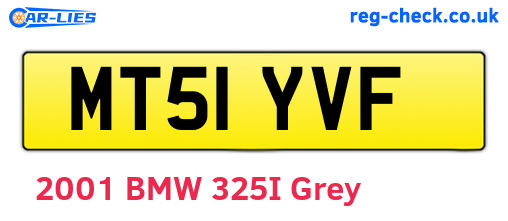 MT51YVF are the vehicle registration plates.