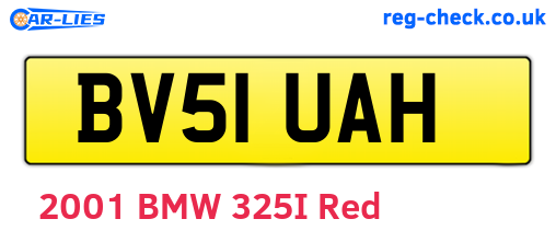 BV51UAH are the vehicle registration plates.