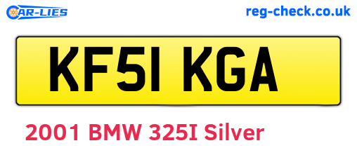 KF51KGA are the vehicle registration plates.