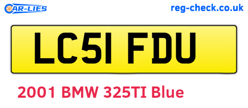 LC51FDU are the vehicle registration plates.