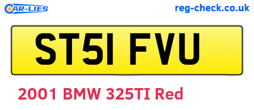 ST51FVU are the vehicle registration plates.
