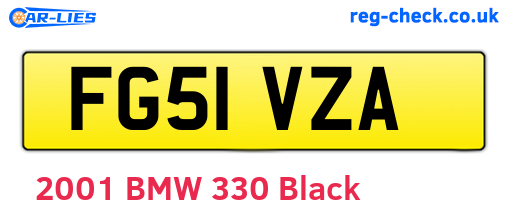 FG51VZA are the vehicle registration plates.