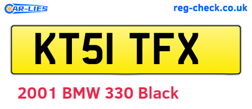 KT51TFX are the vehicle registration plates.