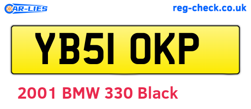 YB51OKP are the vehicle registration plates.