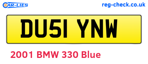 DU51YNW are the vehicle registration plates.