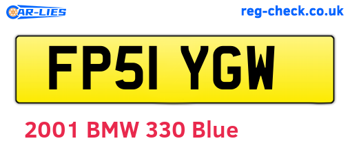 FP51YGW are the vehicle registration plates.