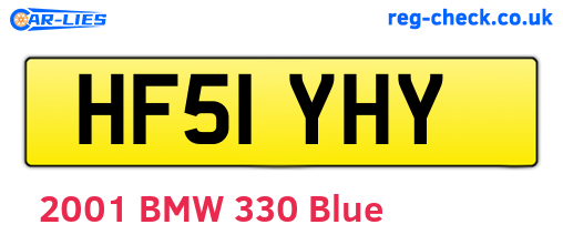 HF51YHY are the vehicle registration plates.