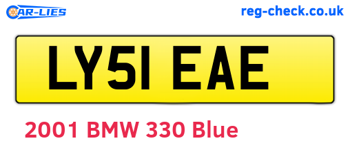 LY51EAE are the vehicle registration plates.