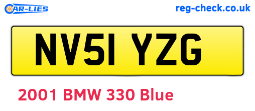 NV51YZG are the vehicle registration plates.