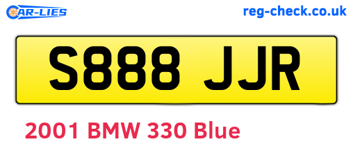 S888JJR are the vehicle registration plates.