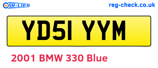 YD51YYM are the vehicle registration plates.