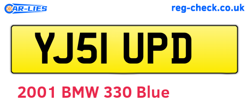 YJ51UPD are the vehicle registration plates.