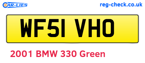 WF51VHO are the vehicle registration plates.