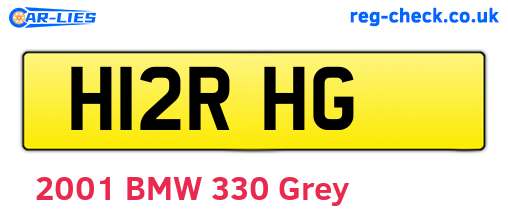 H12RHG are the vehicle registration plates.