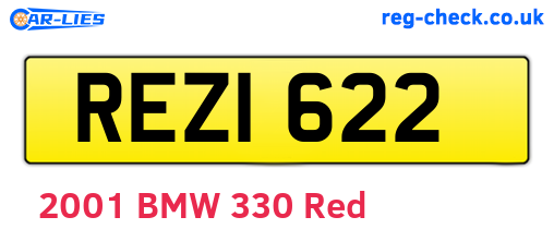REZ1622 are the vehicle registration plates.