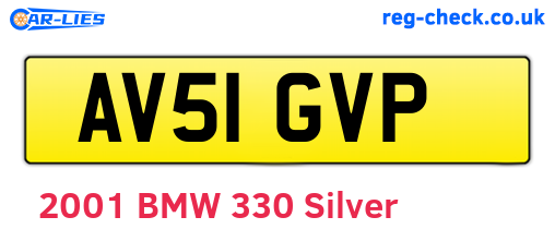 AV51GVP are the vehicle registration plates.