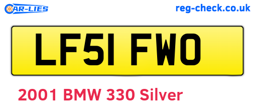 LF51FWO are the vehicle registration plates.