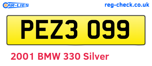 PEZ3099 are the vehicle registration plates.