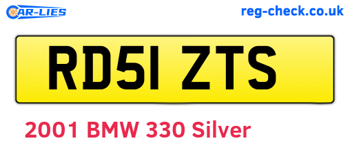 RD51ZTS are the vehicle registration plates.
