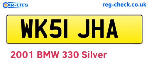 WK51JHA are the vehicle registration plates.