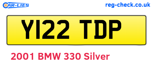 Y122TDP are the vehicle registration plates.