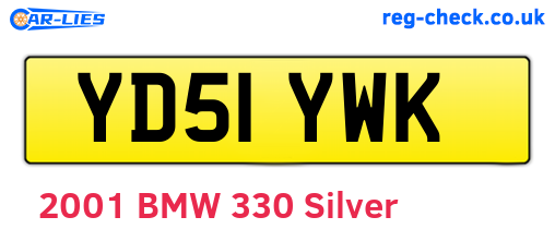 YD51YWK are the vehicle registration plates.