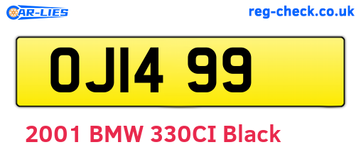 OJI499 are the vehicle registration plates.