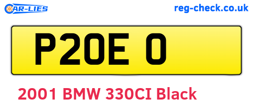 P2OEO are the vehicle registration plates.