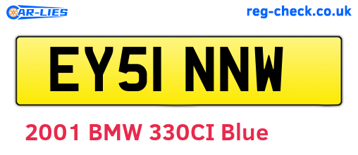 EY51NNW are the vehicle registration plates.