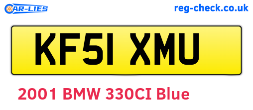 KF51XMU are the vehicle registration plates.