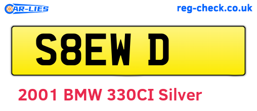 S8EWD are the vehicle registration plates.