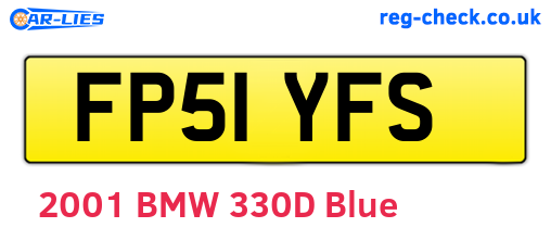 FP51YFS are the vehicle registration plates.