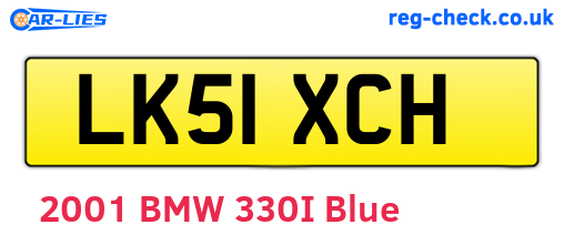 LK51XCH are the vehicle registration plates.