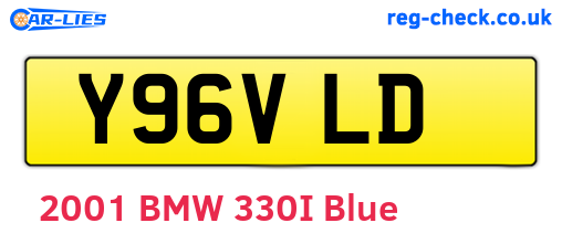 Y96VLD are the vehicle registration plates.