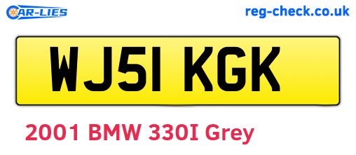WJ51KGK are the vehicle registration plates.
