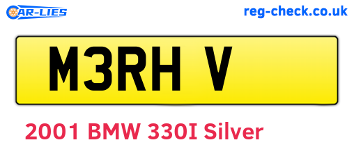 M3RHV are the vehicle registration plates.