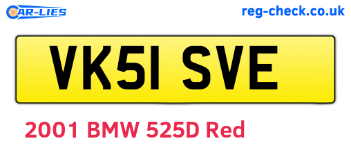 VK51SVE are the vehicle registration plates.
